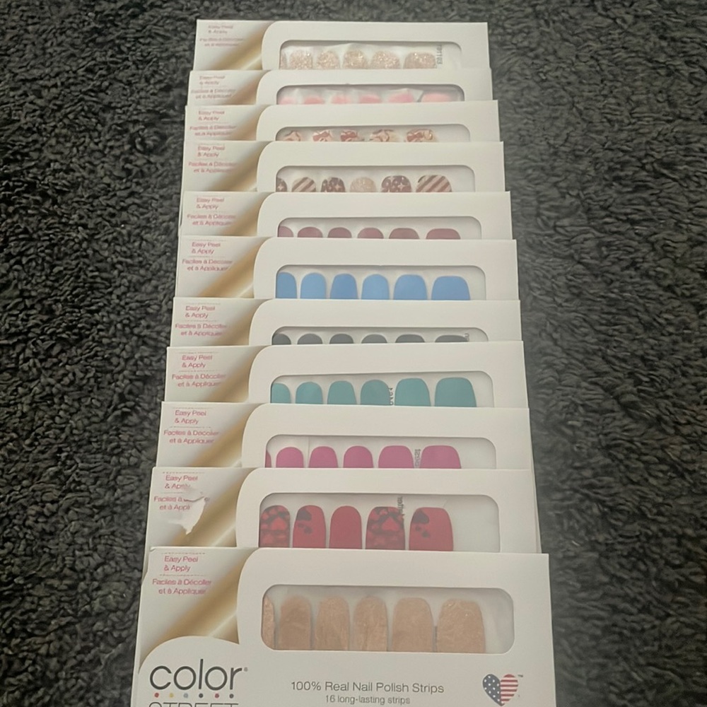 Lot of Color Street nail strips